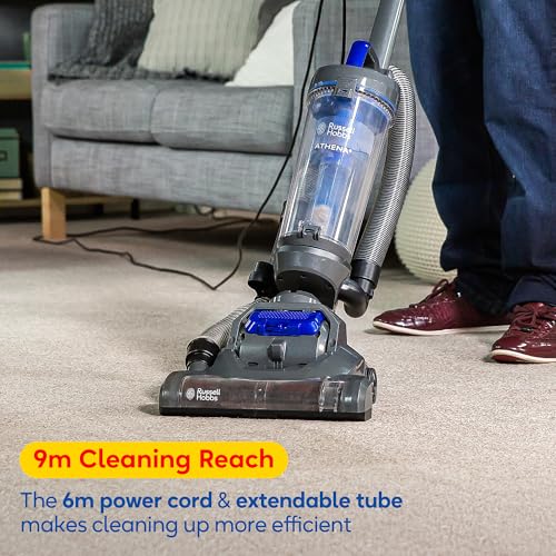Russell Hobbs Athena2 Upright Vacuum Cleaner - 400W Motor, 2L Capacity, Triple Filtration | RHUV5101 10