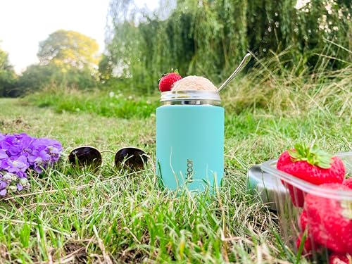 Décor Vacuum Insulated Food Flask - Stainless Steel | 520ml Capacity | Sage Green 4