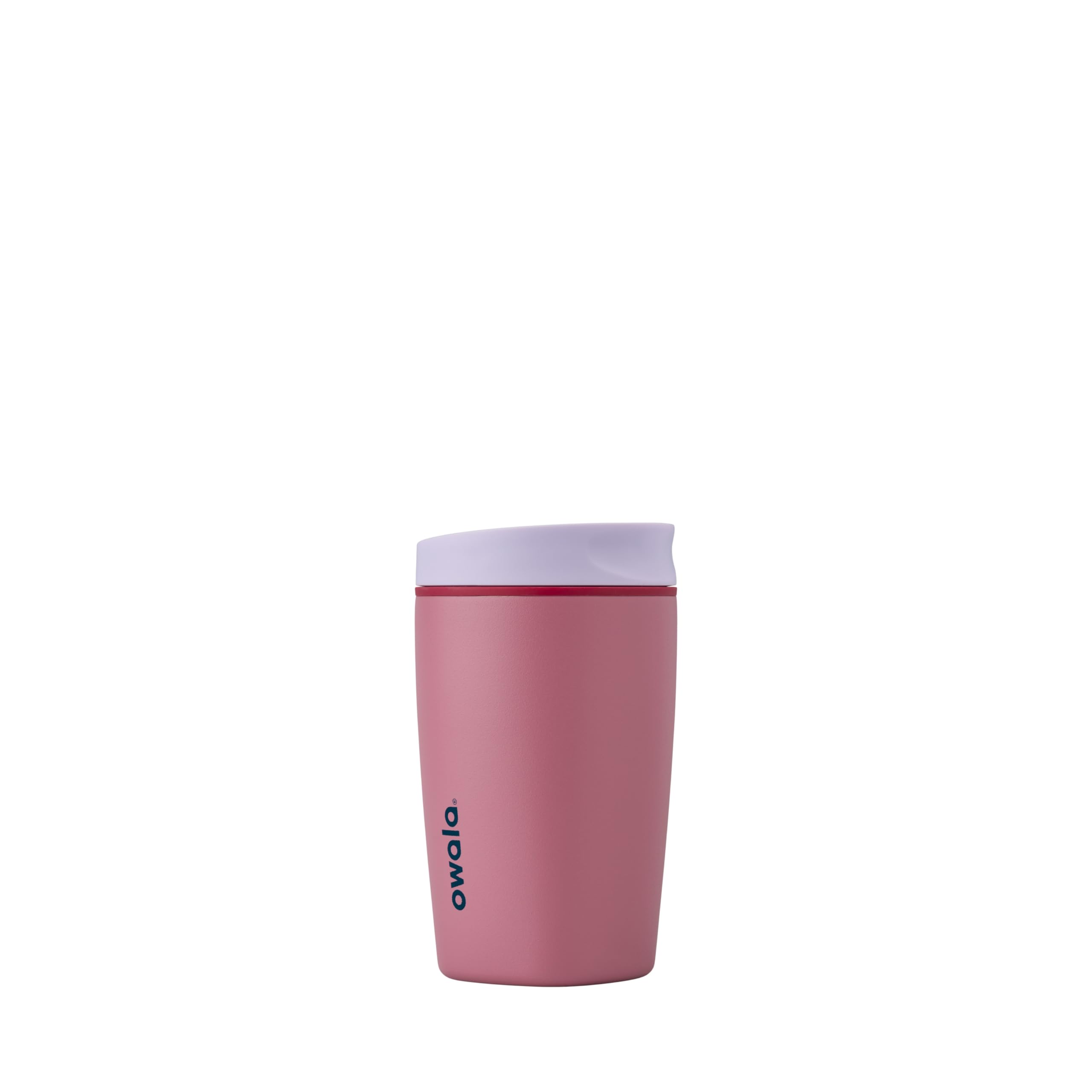 Owala SmoothSip Slider Insulated Stainless Steel Coffee Tumbler - 355ml, Leak-Proof | Hot 6H/Cold 24H | Crochet Queen