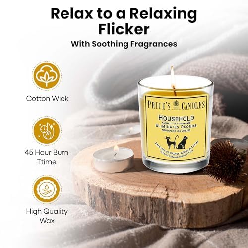 Price's Patent Candles Scented Glass Jar Candle Set - 6 Random Mix Scents | 200g Each 5