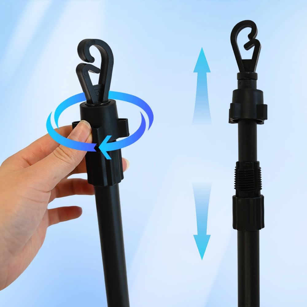 Armo Home Telescopic Washing Line Prop - Heavy Duty Metal Support | Extends to 2.4M (8.5FT) 9