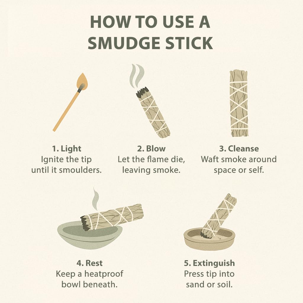 VIE Slimline Smudge Stick - 4-Inch White Sage Stick for Energy Cleansing | Pack of 2 6