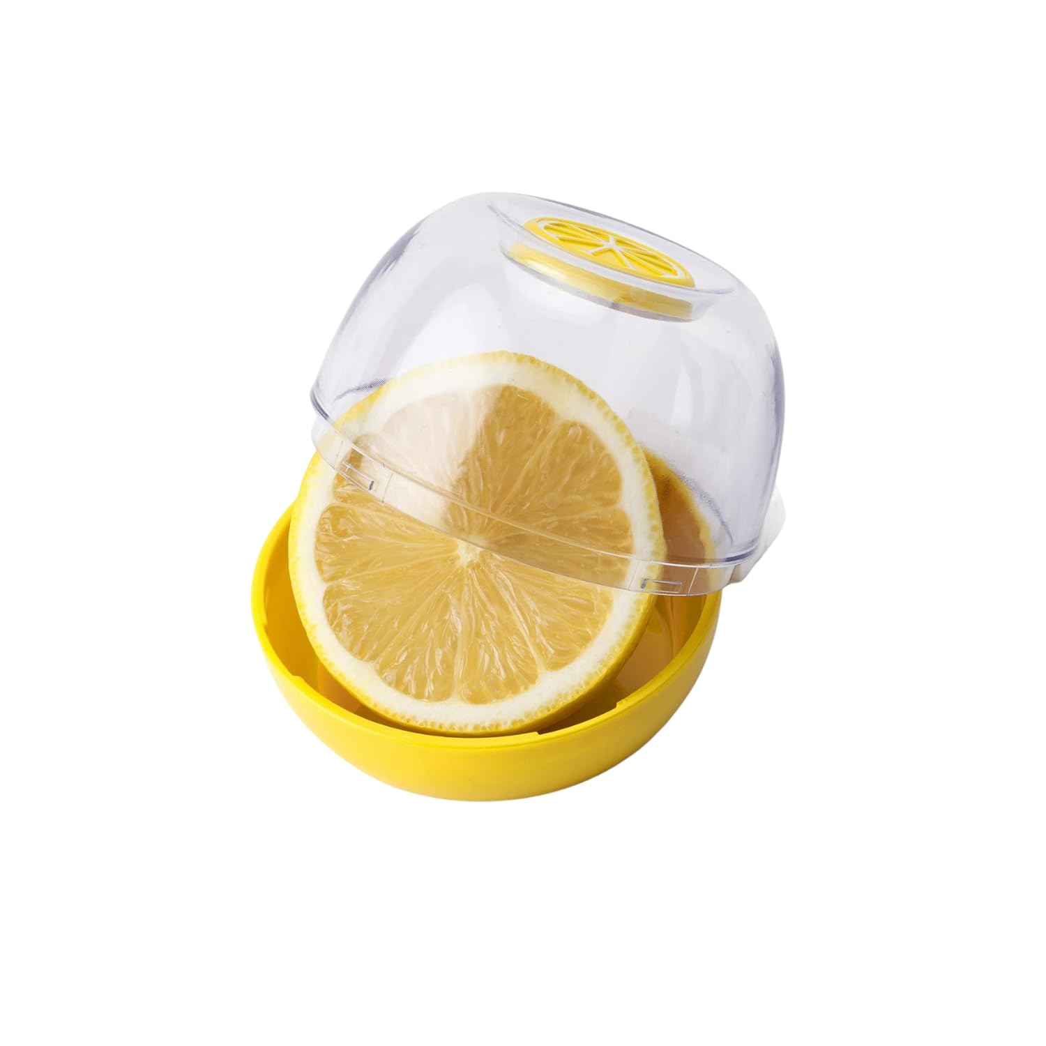 Joie Fresh Flip Pod Lemon Storage Container - Keeps Lemons Fresh, BPA-Free, Stackable, Yellow 1