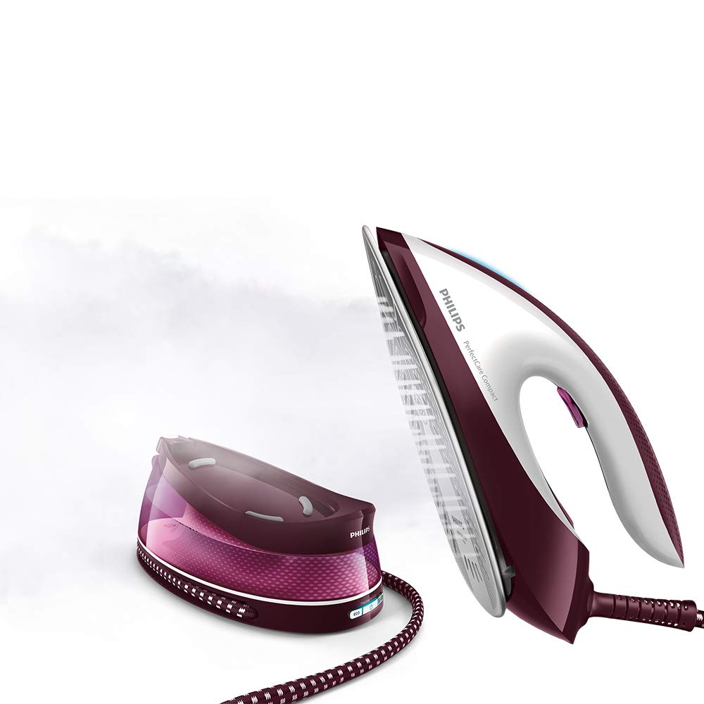 Philips PerfectCare Compact Steam Generator Iron - 2400W, 6.5 Bar Pressure, OptimalTEMP | GC7842/46 2