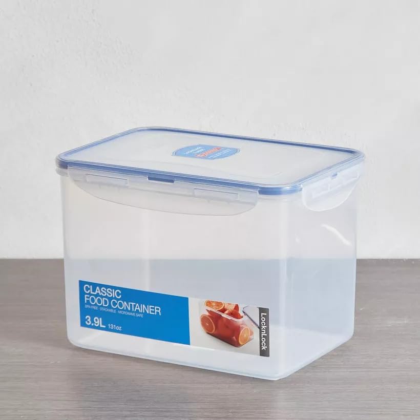 LocknLock Rectangular Food Storage Container - 3.9 Litres | Airtight & Leak Proof | BPA Free 2