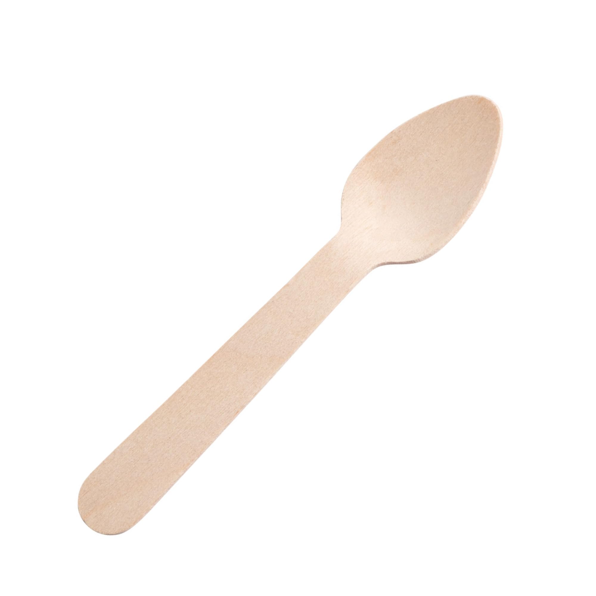 Utopia Birch Wood Teaspoon 4.25in/11cm - Disposable & Compostable | 1000 Pack 2