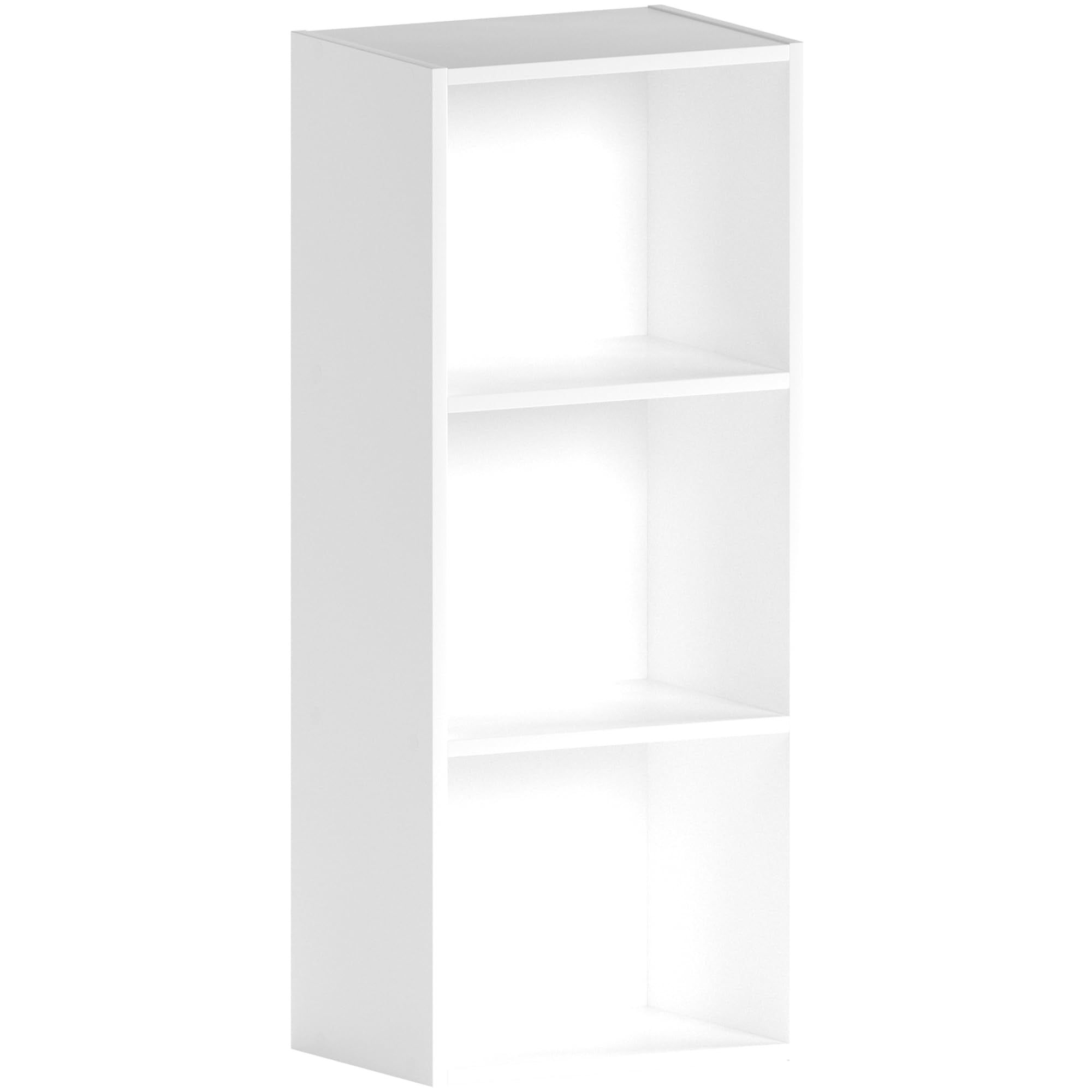 Vida Designs Oxford 3 Tier Cube Bookcase - White Engineered Wood | H 80 x W 32 x D 24 cm 1