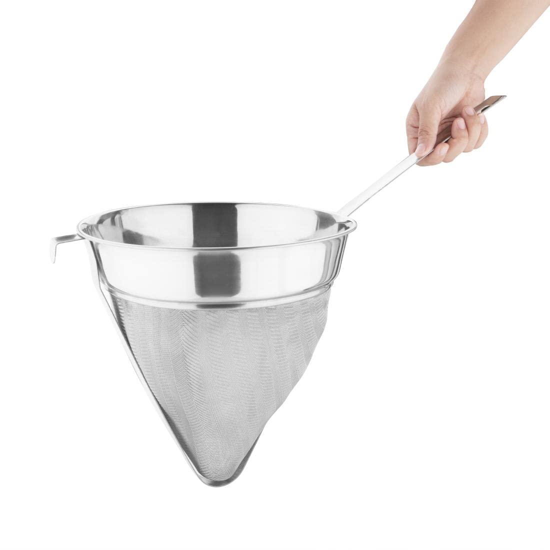 Vogue Chinois Food Strainer - 25.2 cm Stainless Steel Mesh | Dishwasher Safe 2