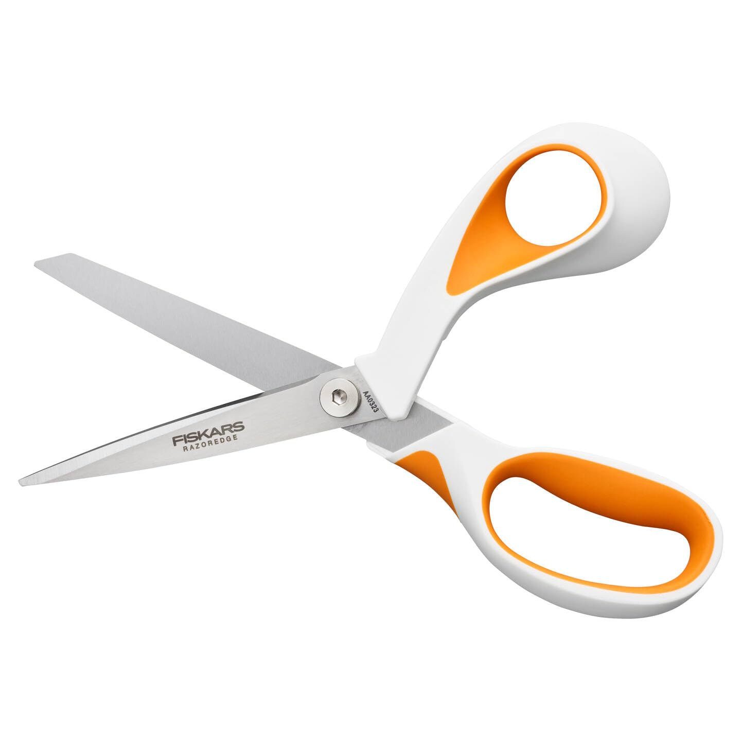 Fiskars Razor Edge Fabric Scissors - 20.7 cm Total Length | Stainless Steel Blade | White/Orange 6