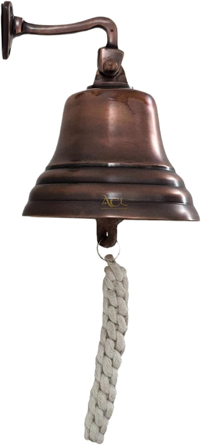 Assorted Collections Wall Mounted Bell - 4 Inch Size | Copper Color | Aluminium 1