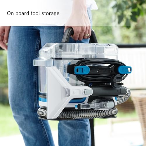 Vax SpotWash Home Duo Carpet Washer - Compact Design | Antimicrobial Tools | White/Blue 10