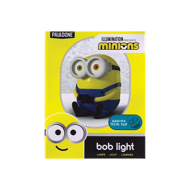 Paladone Minions Bob Light - Officially Licensed LED Figurine | 11cm Tall | Battery Powered 6