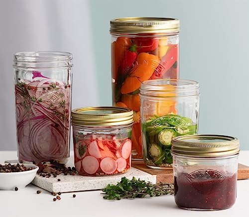Kilner Wide Mouth Preserve Jar - 0.35L (350ml) Glass Storage Jar with Vacuum Seal 2