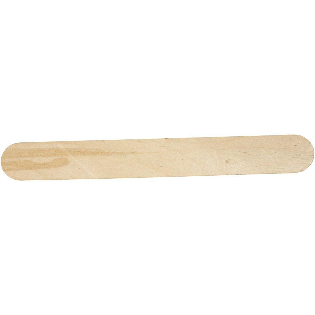 Creativ Extra Long Wide Ice Lolly Sticks - 15 Pack, 20 cm Length, Birch Wood 1