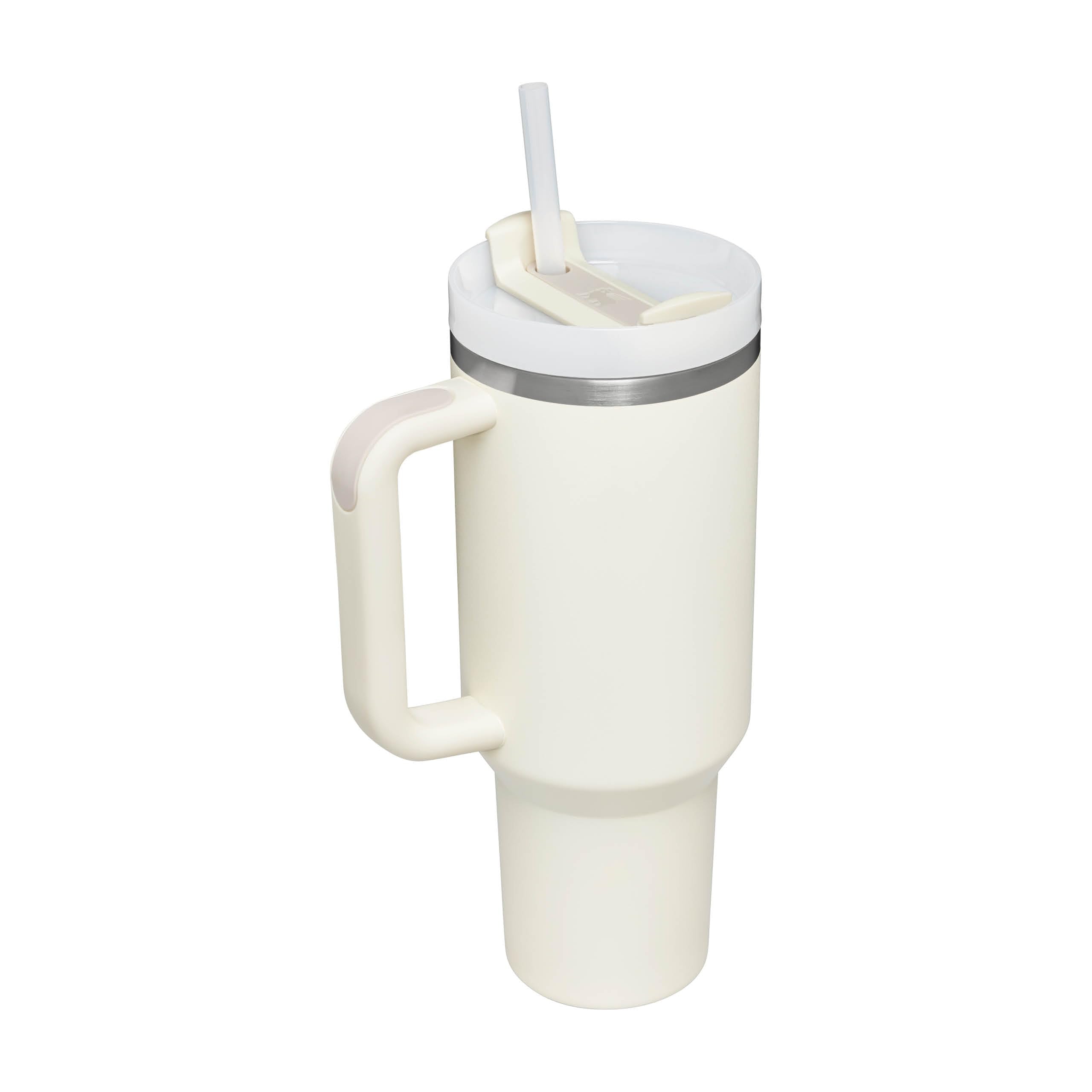 STANLEY 1913 Quencher H2.0 Flowstate Tumbler 1.2L | Cold 11 Hrs, Iced 48 Hrs | Recycled Steel | Cream 9