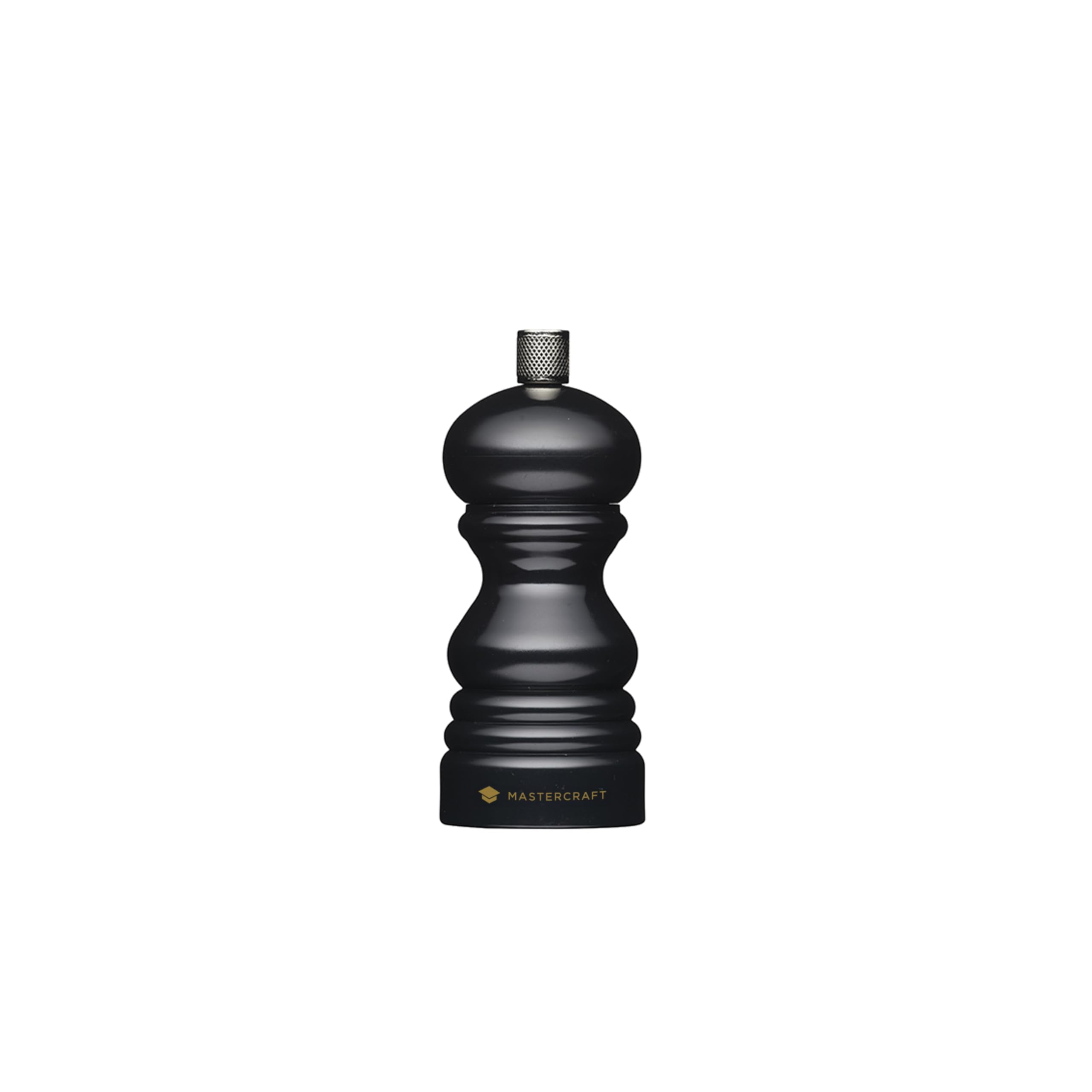 MasterClass Pepper Mill/Salt Grinder - Classic Capstan Shape | Ceramic Grinder | Black 17 cm 1