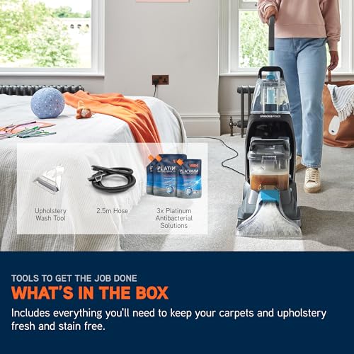 Vax SpinScrub Power Carpet Cleaner Machine - Deep Clean with SpinScrub Technology | Quick Dry 10