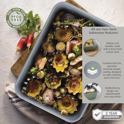 Cooksmart Signature Roasting Tin - 39cm Carbon Steel | PFOA-Free Non-Stick 4