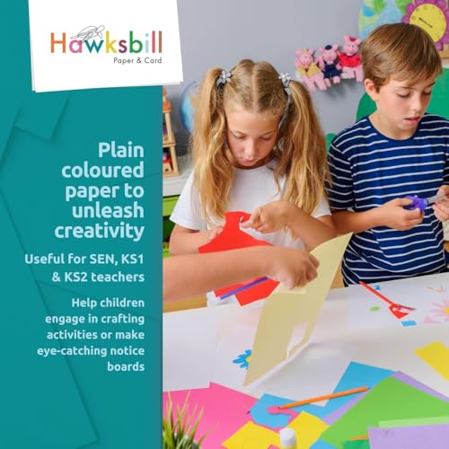 Hawksbill A4 Yellow Card Stock 220gsm - 60 Sheets, 5 Shades | Cricut & Silhouette Compatible 4