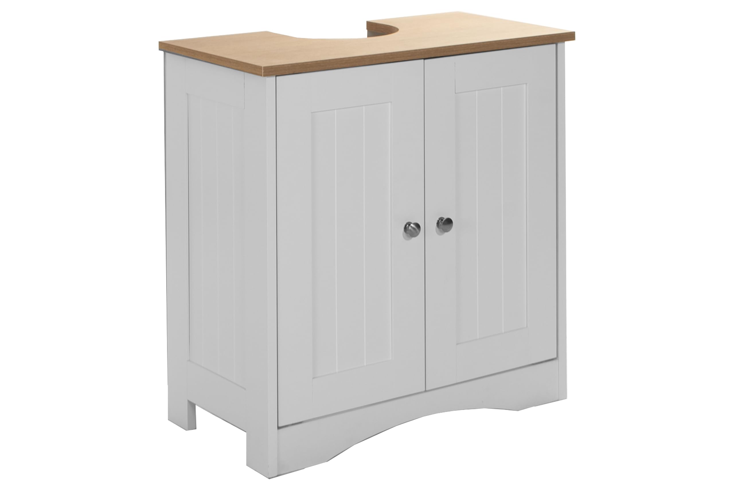 TAD TIMBER ART DESIGN UK Bathroom Sink Cabinet - White & Oak | H 60cm x W 60cm 7