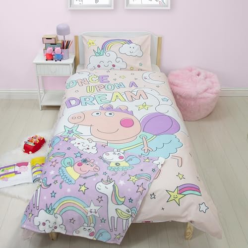 Character World Peppa Pig Officially Licensed Single Duvet Cover Set | Reversible | Polycotton 4