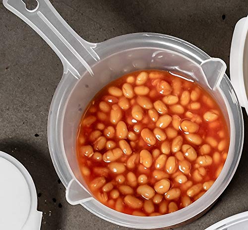 Chef Aid Microwave Saucepan with Lid | Plastic | 21.5 x 15.3 x 10.8 cm | White 4