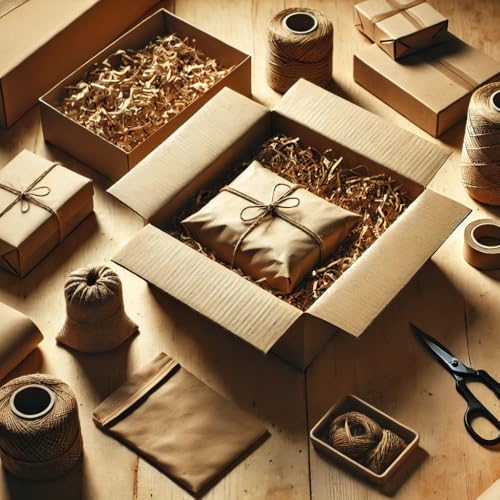 Hawksbill Kraft Paper Roll - 80 GSM Recyclable Brown Paper for Crafts & Packaging | 500mm x 50m 3
