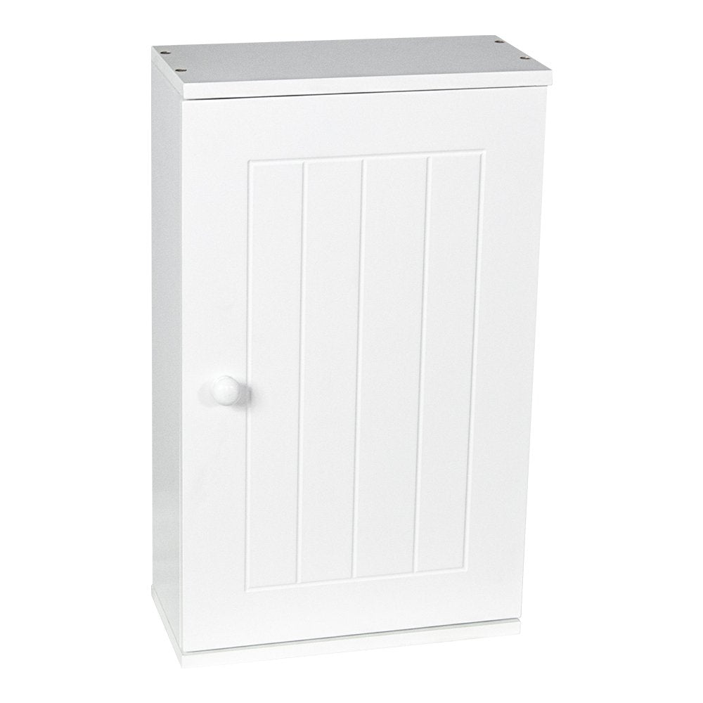 Bath Vida Priano Wall Mounted Bathroom Cupboard | White MDF Wood | 50H x 30W x 14D cm 7
