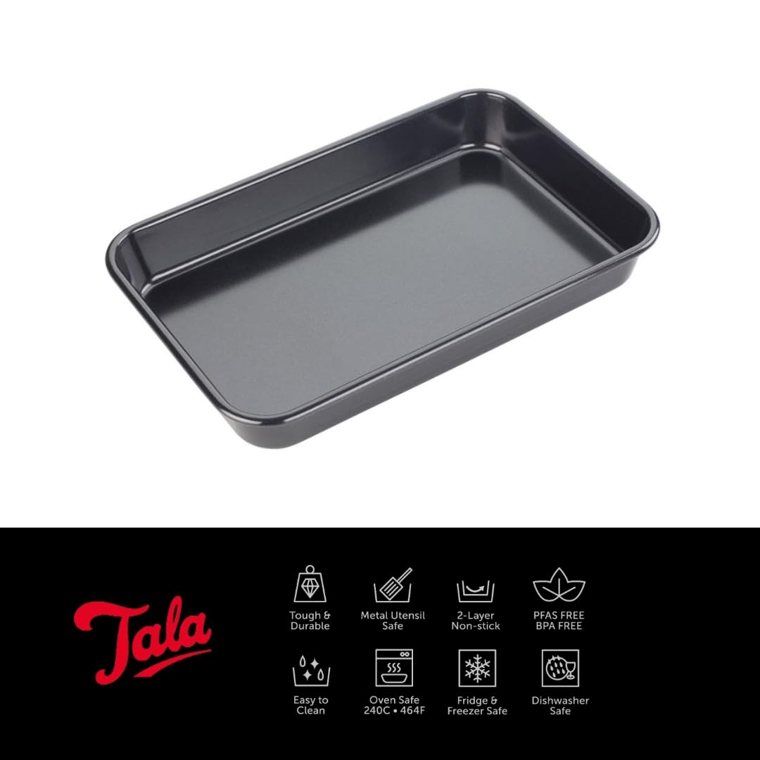Tala Performance Bakeware Roasting Pan - Heavy Carbon Steel | Non-Stick | 29.6 x 19.3 x 4cm Black 2