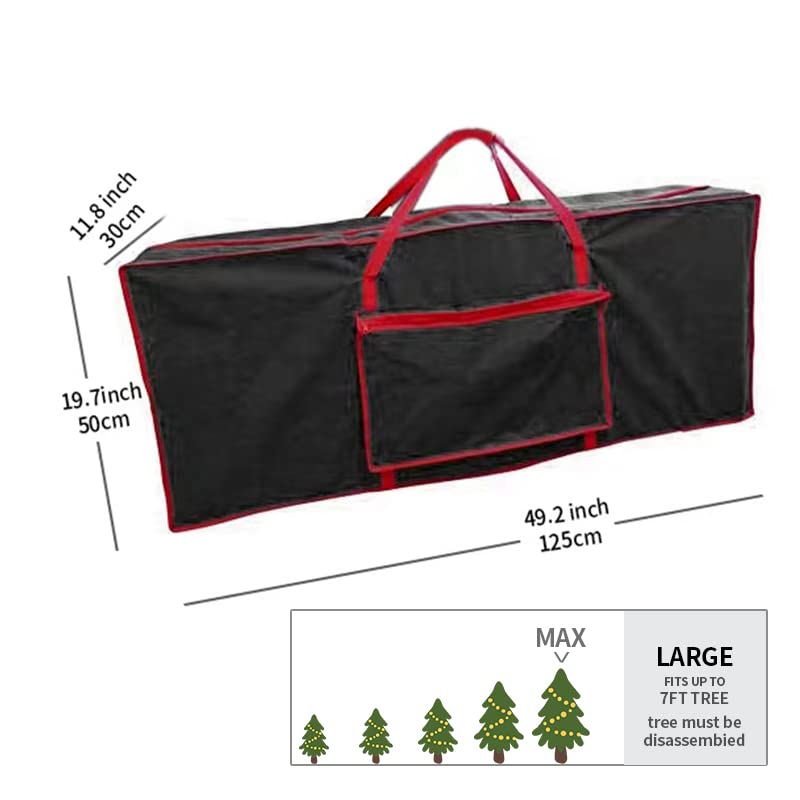 RAM ONLINE Artificial Christmas Tree Storage Bag - Fits Up to 9FT Trees | Reusable Non-Woven Fabric | Black 3