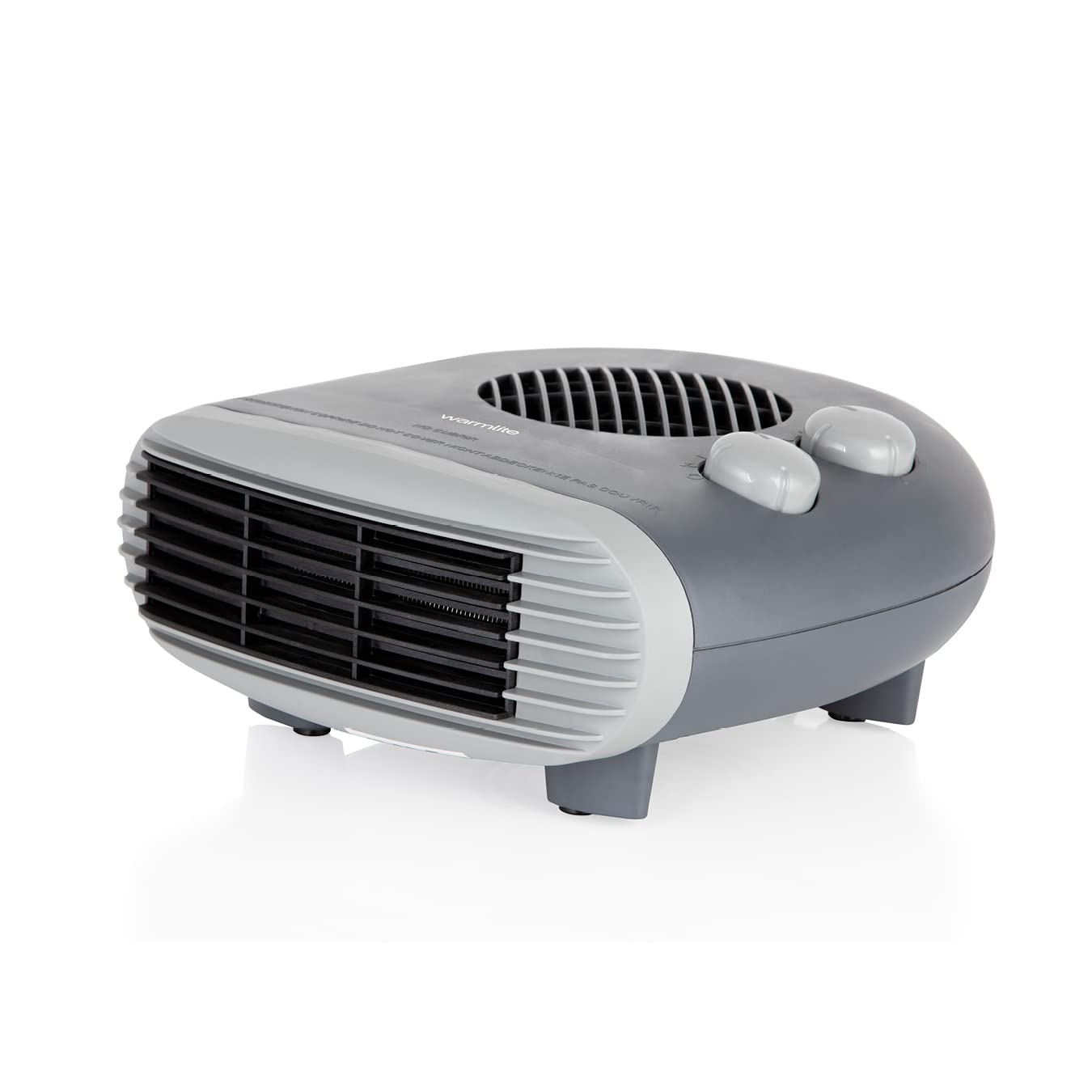 Warmlite WL44004DT 2000W Portable Flat Fan Heater with 2 Heat Settings & Overheat Protection, Dark Titanium 1
