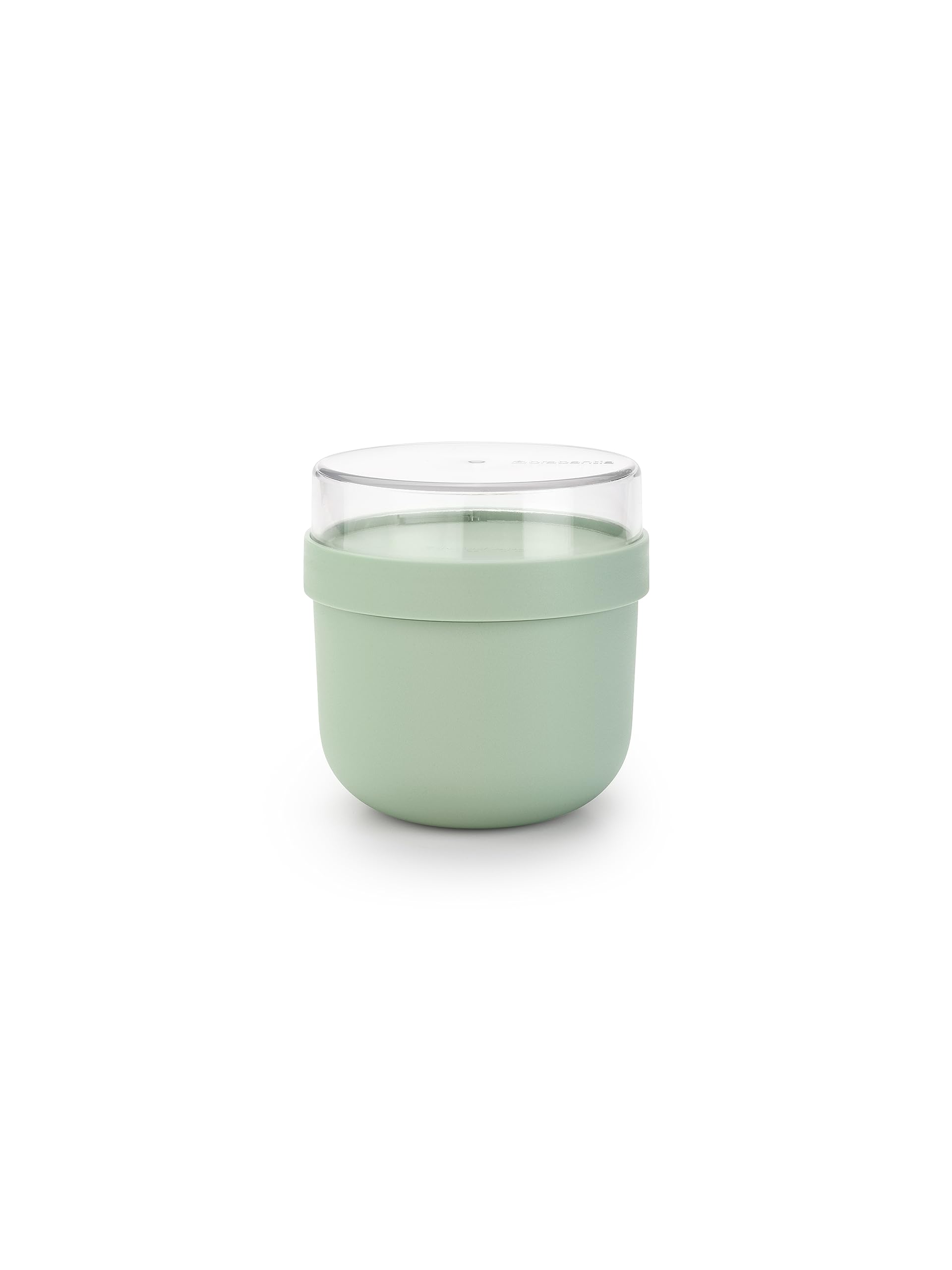 Brabantia Make & Take Breakfast Bowl - 0.5L Capacity, Jade Green, Leakproof | Microwave & Freezer Safe