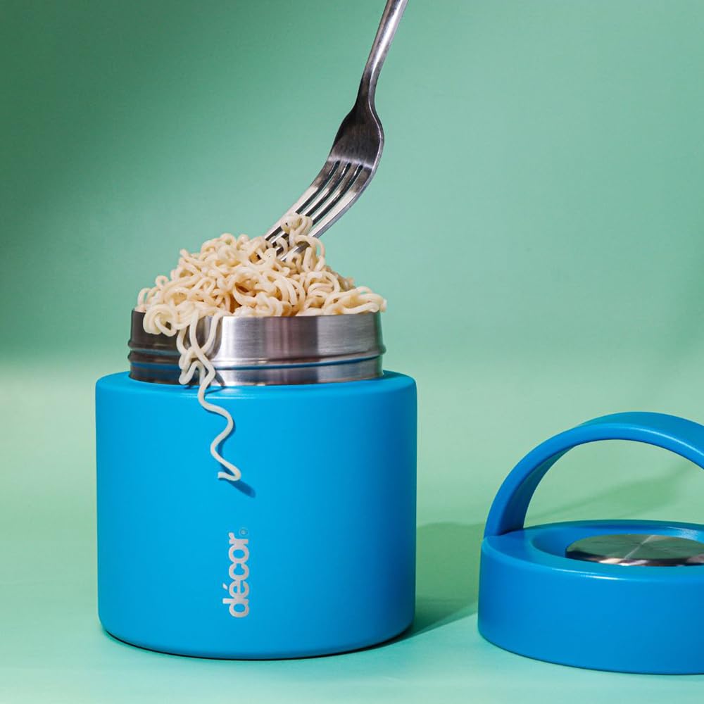 Décor Vacuum Insulated Food Flask 600ml Hot & Cold Stainless Steel Portable 5