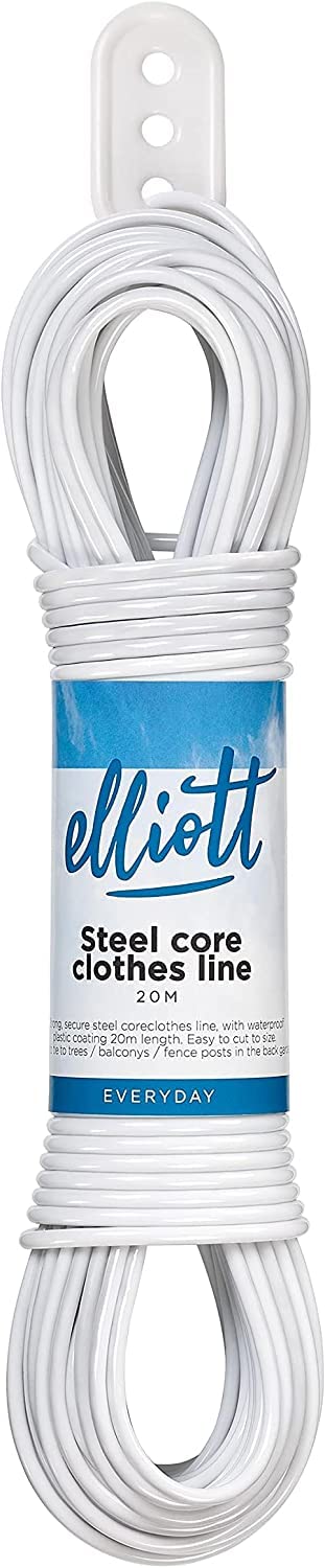 Elliott Steel Core Clothes Line - 20 Metre Length | Weather-Resistant | Indoor/Outdoor Use