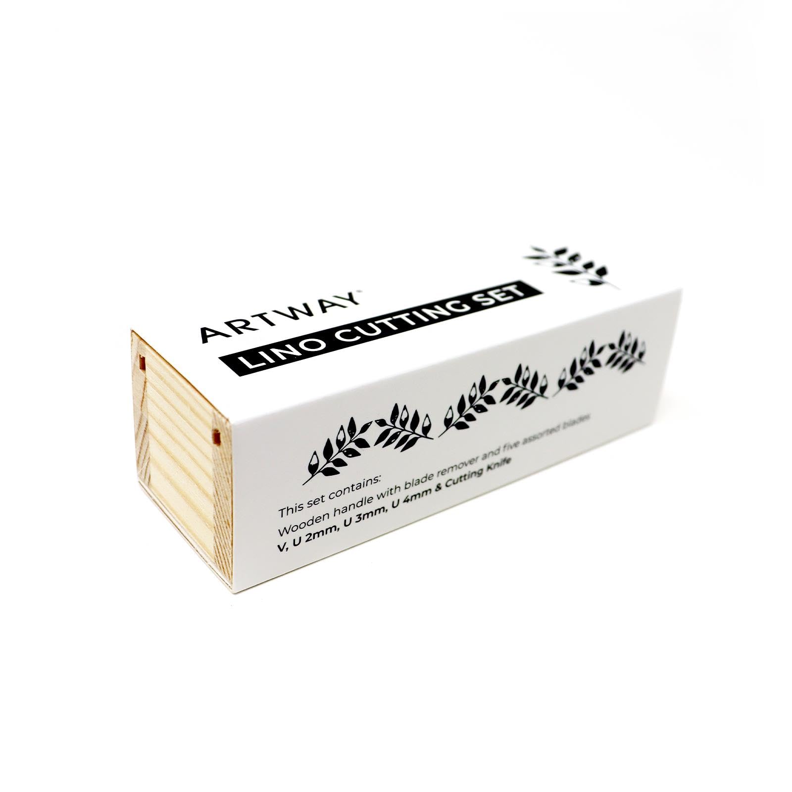 Artway Lino Cutting Tools Set - 5 Assorted Steel Nibs & Beechwood Handle for Relief Printmaking 2