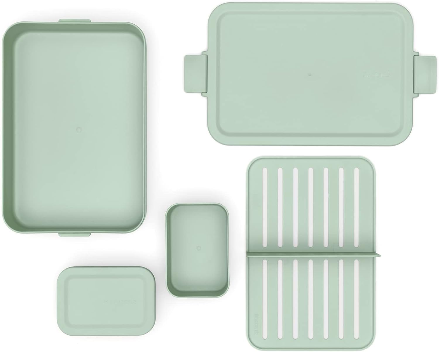Brabantia Make & Take Lunch Box Bento - 2L Capacity, Jade Green | Microwave/Freezer Safe 9