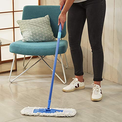 Spontex Extra Flat Mop Refill - Ultra Large Microfibre Head | Removes 99% Bacteria | Machine Washable 10