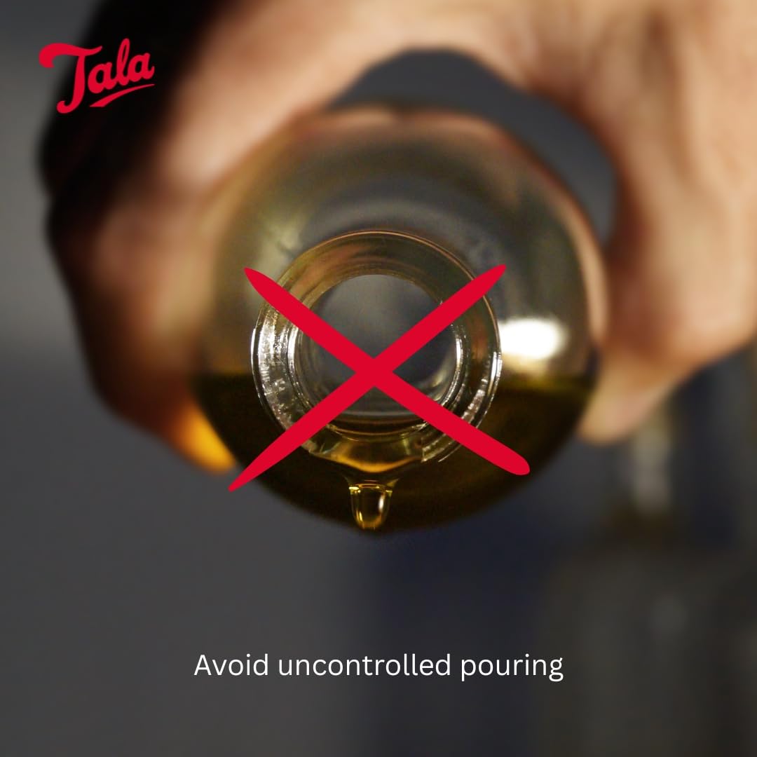 Tala Stainless Steel Oil Pourers - Leakproof & Mess-Free Pouring | Set of 2 4