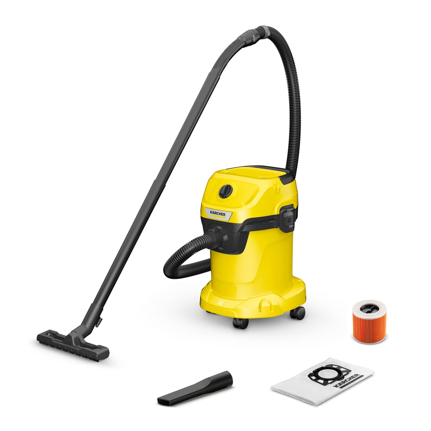 Kärcher WD 3 Wet & Dry Vacuum Cleaner - 1000W Power | 17L Capacity | Wet/Dry Function 1