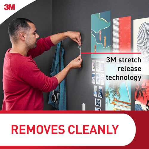Command Clear Medium Wall Hooks - Damage-Free Hanging | Holds 2 lbs | 7 Hooks & 12 Strips 10