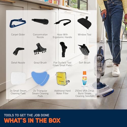 Vax Steam Fresh Home Steam Cleaner - Kills 99.9% Bacteria, Detachable Handheld, 15 Min Steam Time 10