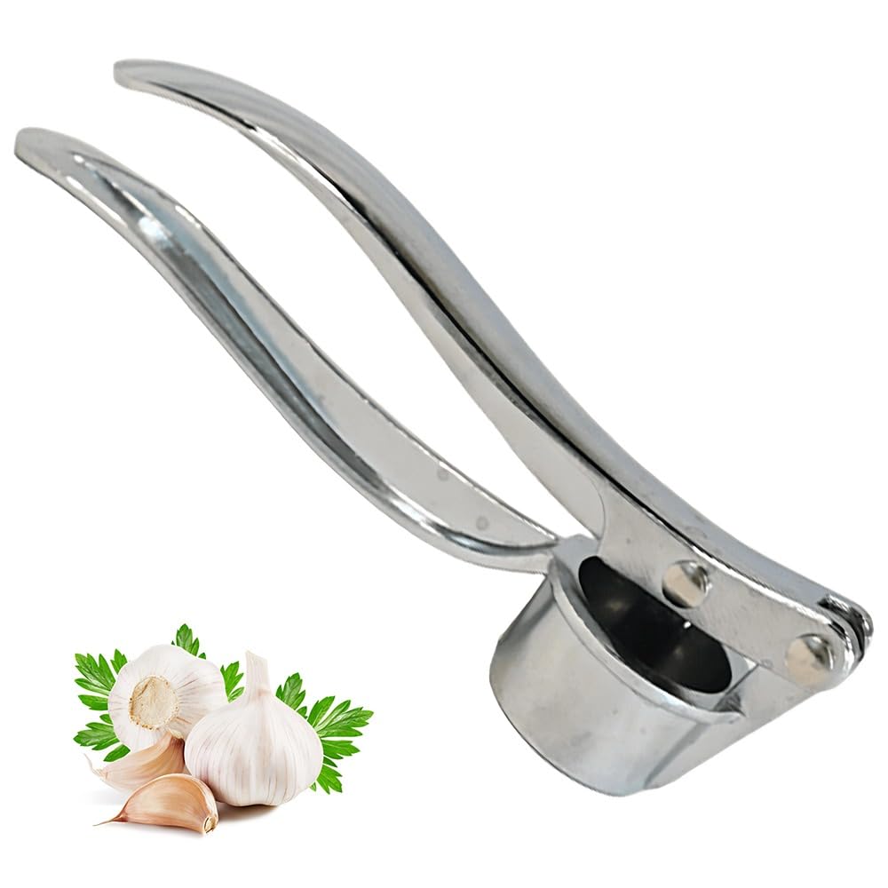 Armo Home Stainless Steel Garlic Press Mincer Crusher | Dishwasher Safe | Includes Cleaning Brush