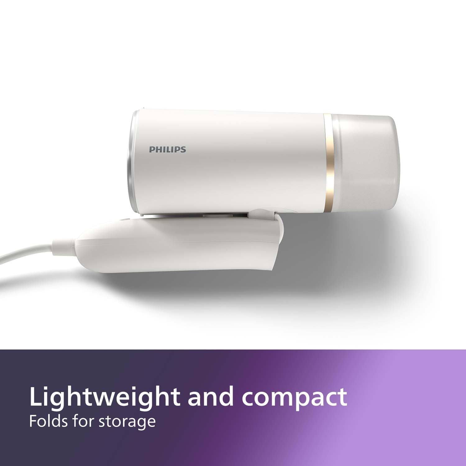 PHILIPS Travel Steam Generator - 1000W Power, 20g/min Steam, Foldable Design | STH3020/16 5