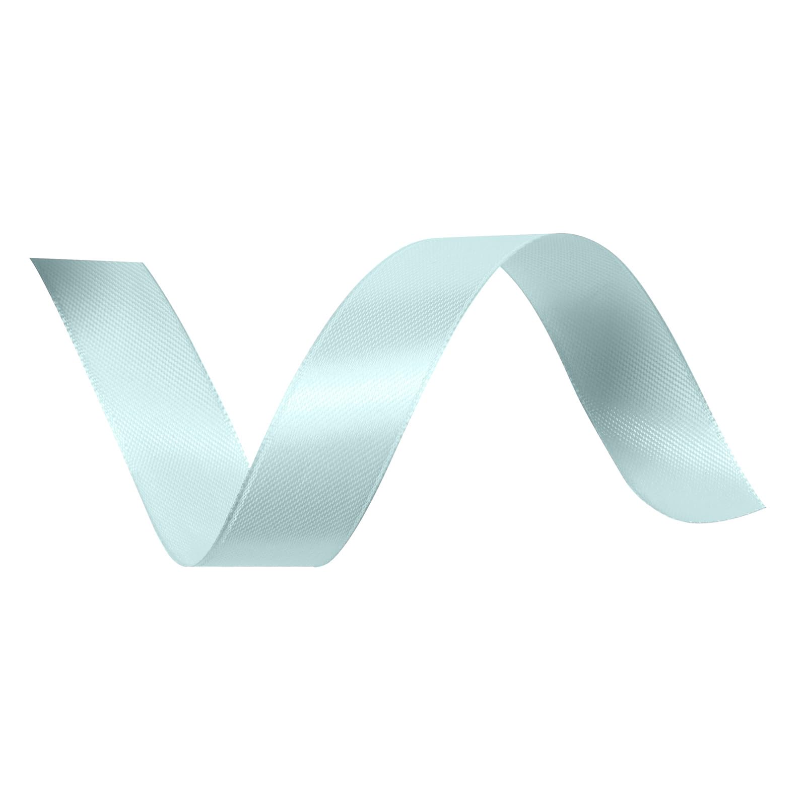 Vaessen Creative Satin Ribbon - Double-Sided Sheen | 6mm Wide | 10m Long | Light Blue 2