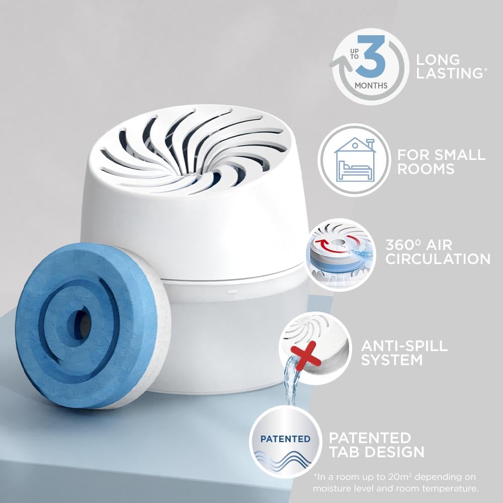 Unibond AERO 360° Humidity Absorber with 1x Refill - Controls Moisture & Odour | Up to 20m² 5