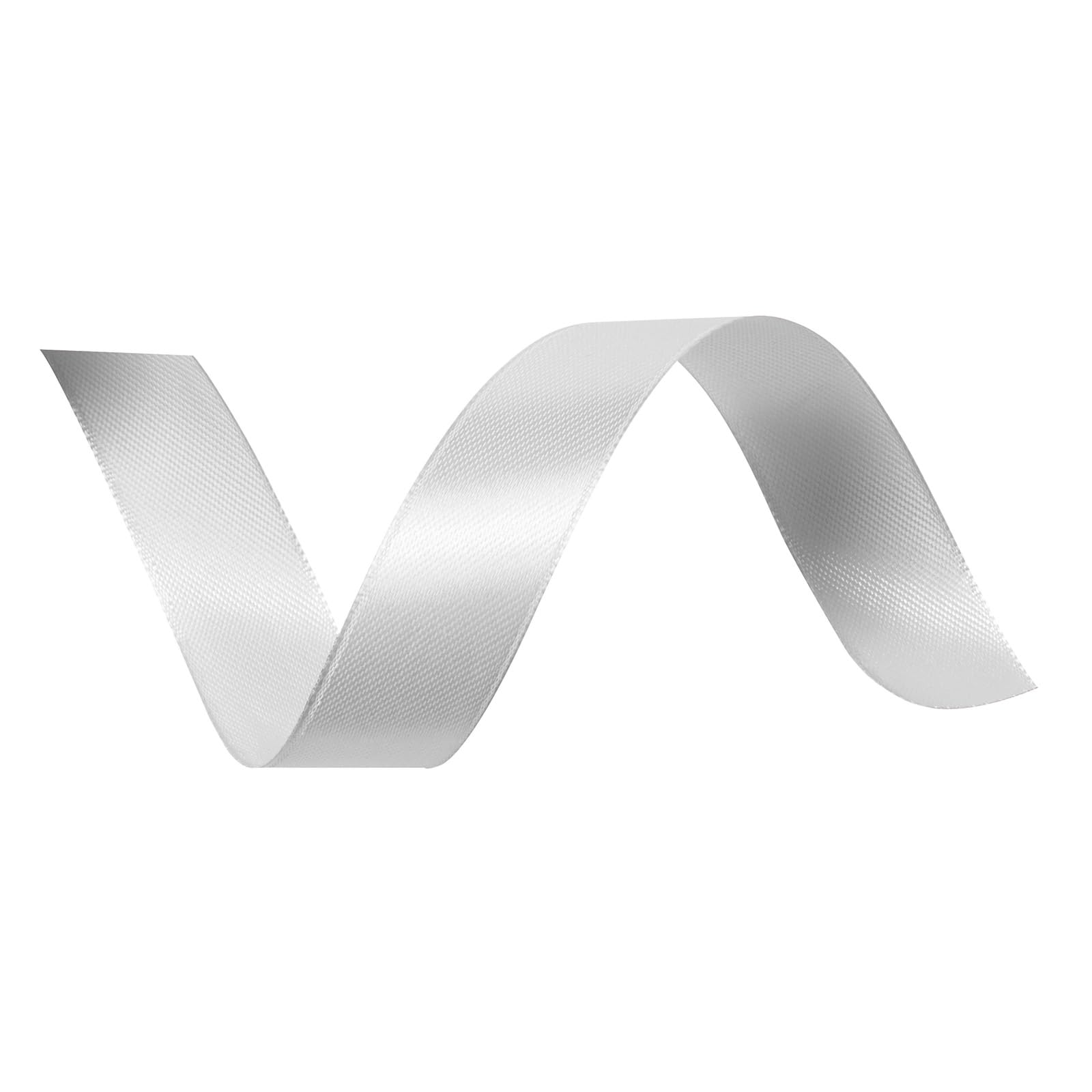 Vaessen Creative Satin Ribbon - Double-Sided Sheen | Silver | 6mm x 10m 2