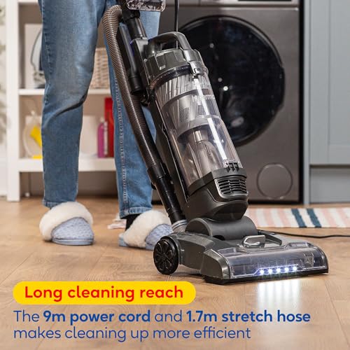 Russell Hobbs Hypermax Upright Vacuum RHUV7001 - 700W Motor, 4L Tank, Multi-Surface, Grey & Blue 11
