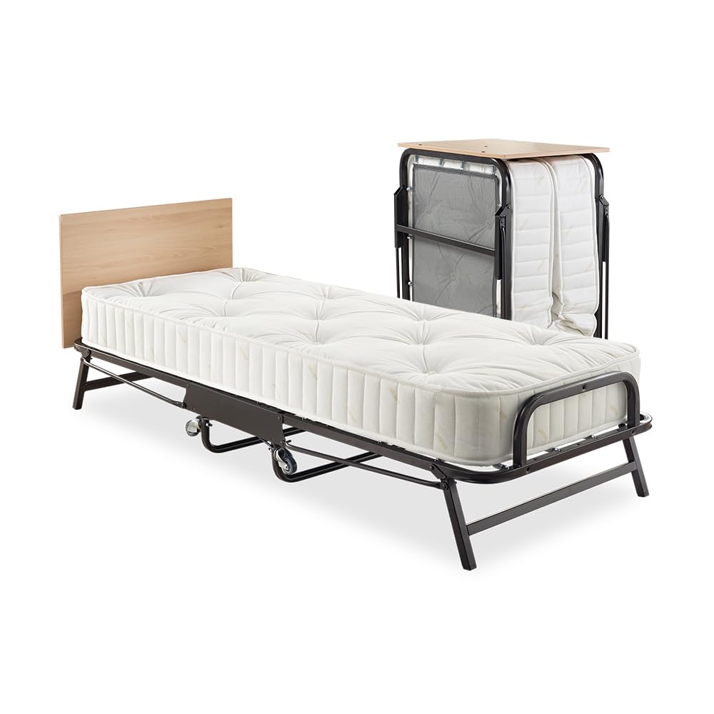 JAY-BE Crown Premier Folding Bed with Deep Sprung Mattress - Single, Contract Use, 190kg Max Weight 1