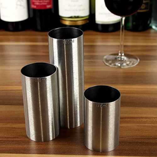 bar@drinkstuff Stainless Steel Thimble Wine Measure - 125ml CE Marked | Professional Quality 3
