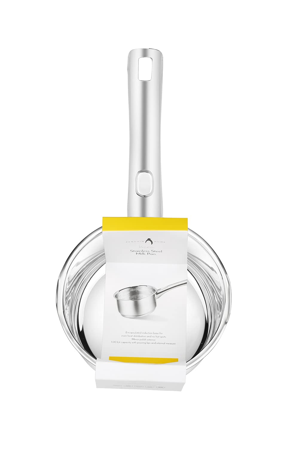 Penguin Home Professional Stainless Steel Milk Pan - 14 cm, 1 L Capacity | Induction Safe 7